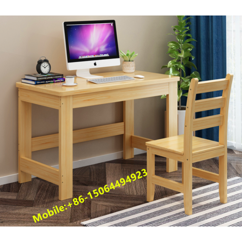 Simple and Cheap Solid Wood Pine Computer Desk